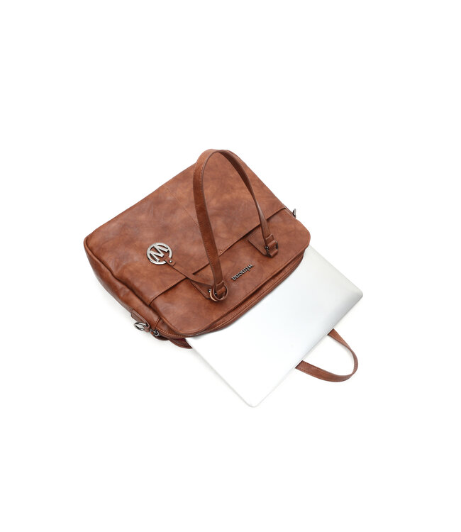Wimona Carlotta School/werktas Cognac/bruin 30X39X11 CM