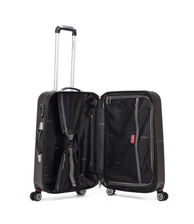 Decent Neon-Fix Handbagage koffer Antraciet 50X35X20 CM