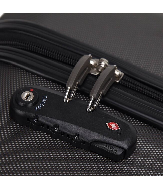 Decent Neon-Fix Handbagage koffer Antraciet 50X35X20 CM