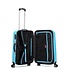 Decent Neon-Fix Handbagage koffer Blauw 50X35X20 CM