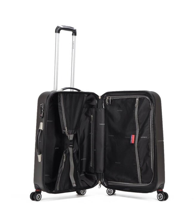 Decent Neon-Fix Handbagage koffer Antraciet 50X35X20 CM