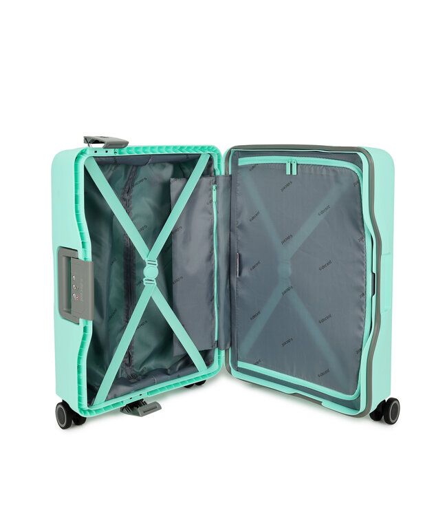 Decent On Tour Handbagage koffer Groen 55X40X20 CM