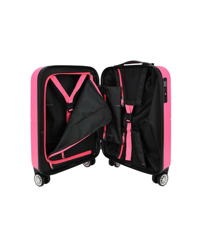 Decent Neon-Fix Handbagage koffer Roze 50X35X20 CM