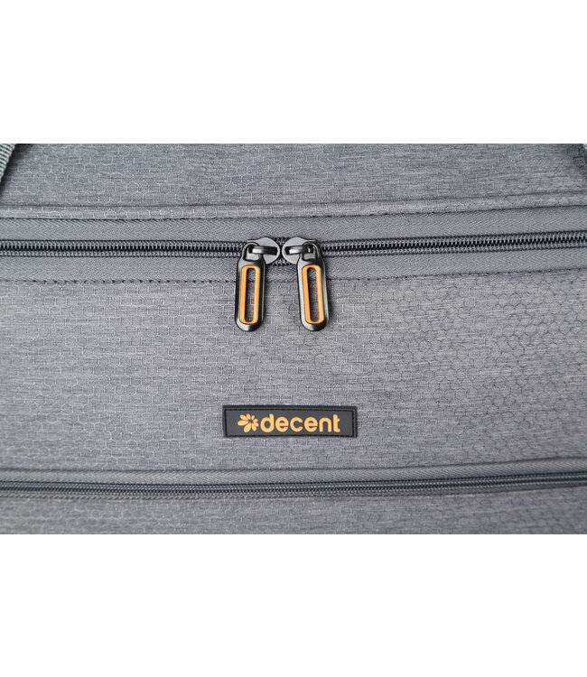 Decent Flexplus weekendtas Grijs/oranje 70X32X34 CM