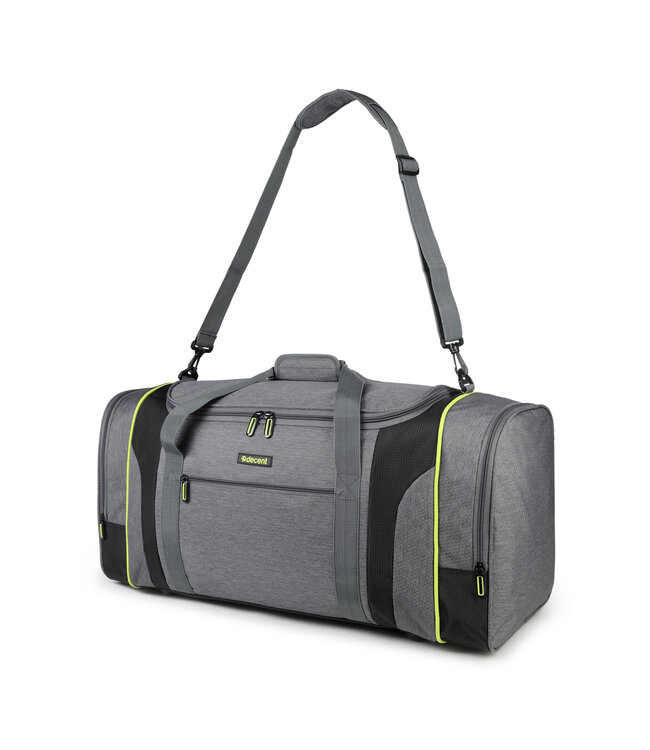 Decent Flexplus weekendtas Grijs/lemon groen 70X32X34 CM