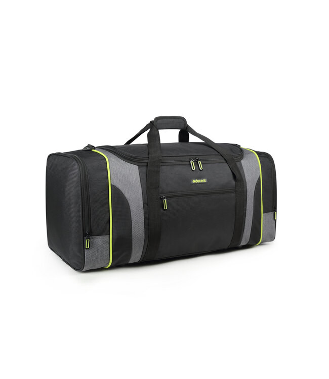 Decent Flexplus weekendtas Zwart/lemon groen 70X32X34 CM