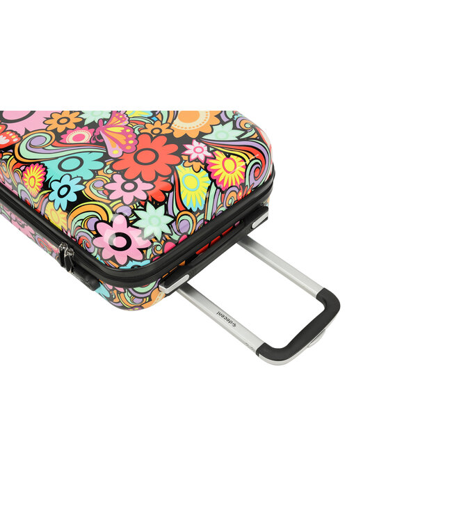 Decent Forenza Handbagage koffer Flowers 55X35X20 CM