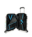 Decent Forenza Handbagage koffer Butterfly 55X35X20 CM