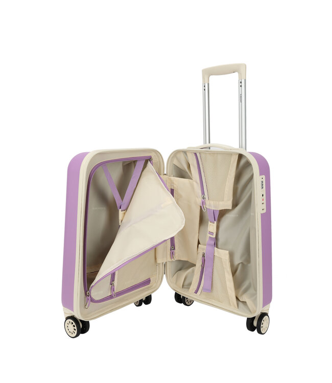 Decent Star-Maxx Handbagage koffer Lila 55X35X20 CM