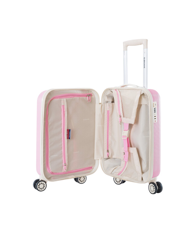 Decent Star-Maxx Handbagage koffer Roze 55X35X20 CM