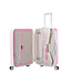 Decent Star-Maxx Handbagage koffer Roze 55X35X20 CM