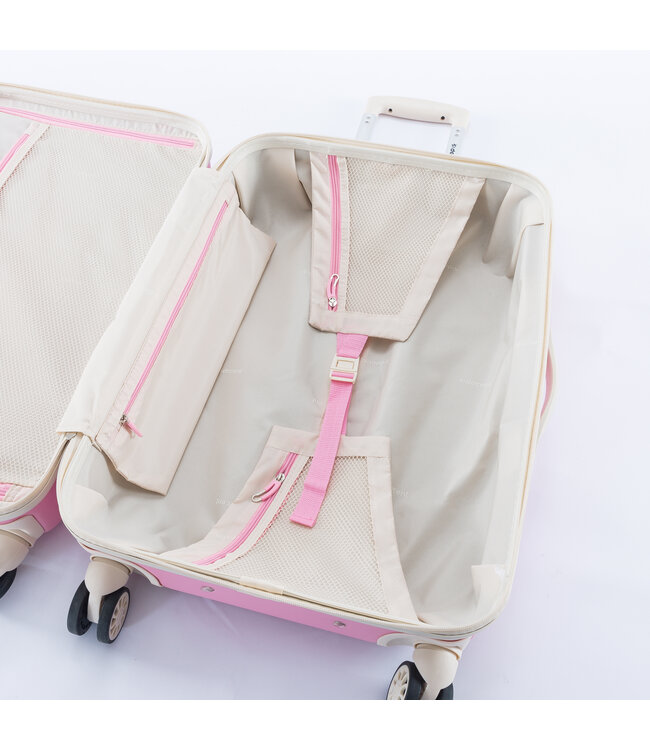 Decent Star-Maxx Handbagage koffer Roze 55X35X20 CM