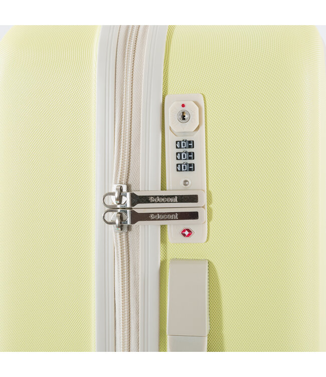 Decent Star-Maxx Handbagage koffer Geel 55X35X20 CM