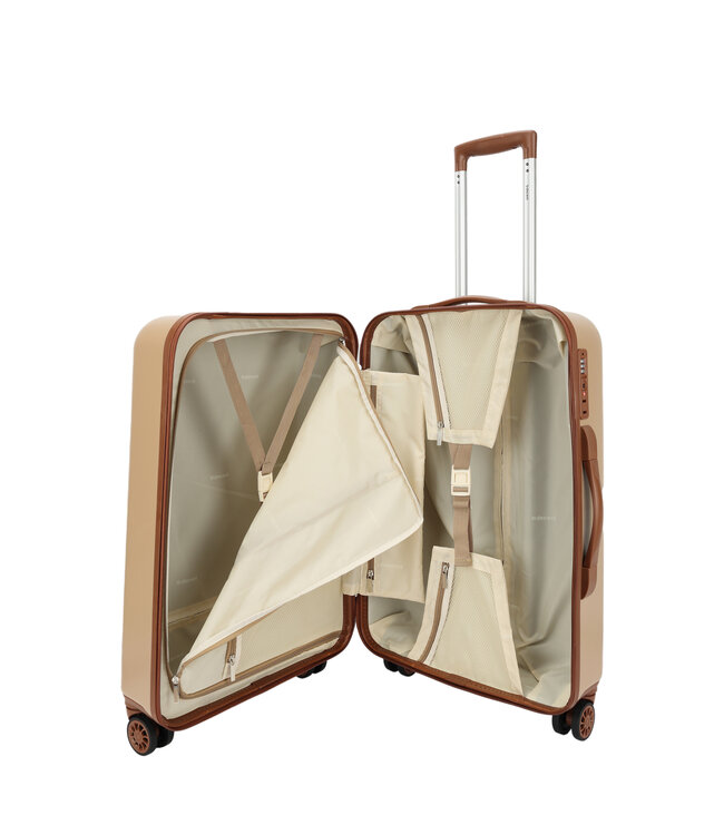 Decent Retro Koffer Bruin Medium inhoud 65L 66X42X26CM