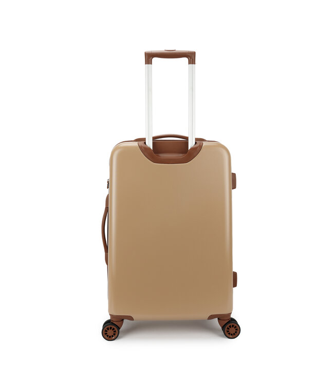 Decent Retro Koffer Bruin Medium inhoud 65L 66X42X26CM