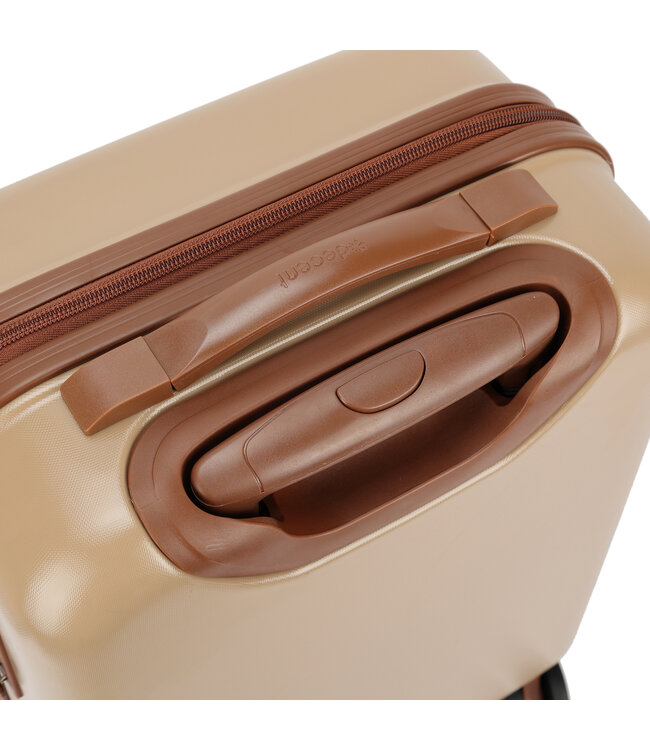 Decent Retro Handbagage koffer Bruin 55X35X20 CM