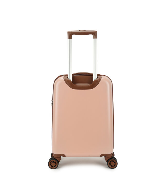 Decent Retro Handbagage koffer Roze 55X35X20 CM