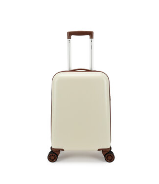 Decent Retro Handbagage koffer Wit (LET OP: Dit artikel wordt op 13 mei 2024 verstuurd)