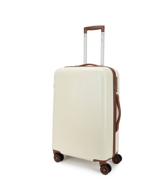 Decent Retro Medium koffer Wit 66X42X26 CM