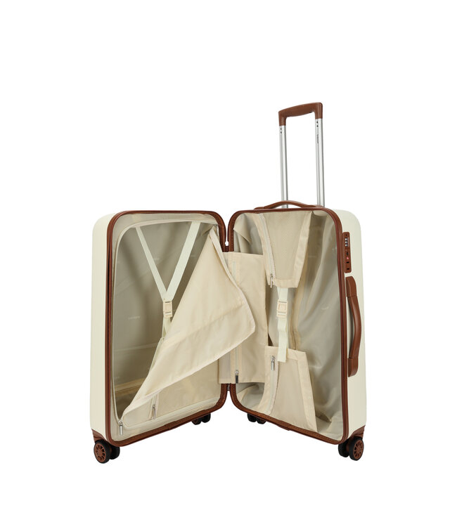 Decent Retro Medium koffer Wit 66X42X26 CM