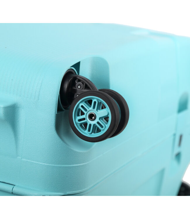 Decent Transit Handbagage koffer Lichtblauw 55X37X23 CM