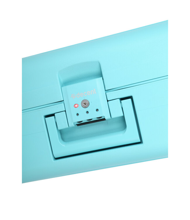 Decent Transit Handbagage koffer Lichtblauw 55X37X23 CM