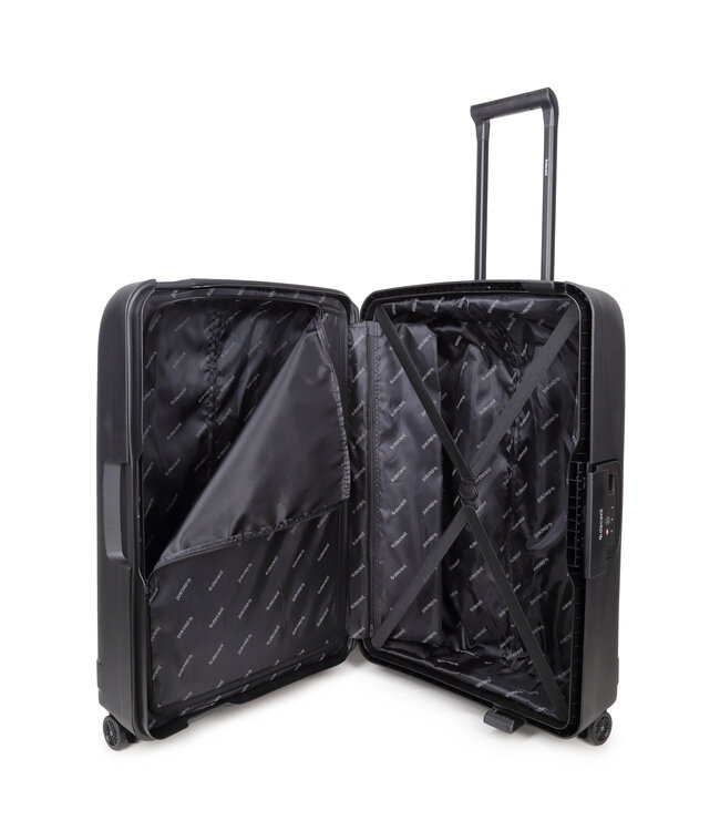 Decent Transit Handbagage koffer Zwart 55X37X23 CM