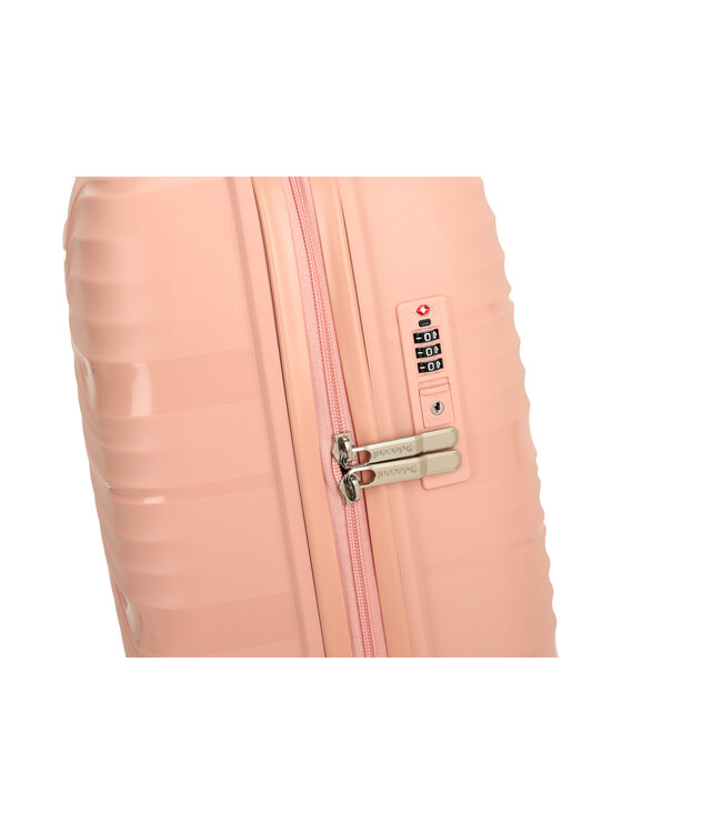 Decent Explorer Handbagage koffer Lichtroze 55X37,5X23 CM