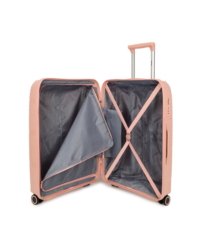 Decent Explorer Handbagage koffer Lichtroze 55X37,5X23 CM