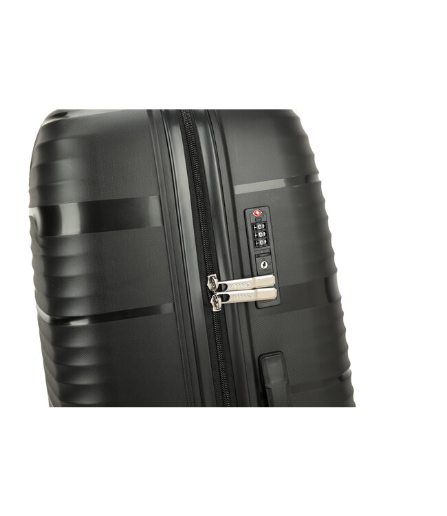 Decent Explorer Grote koffer Zwart 77X52,5X29,5 CM