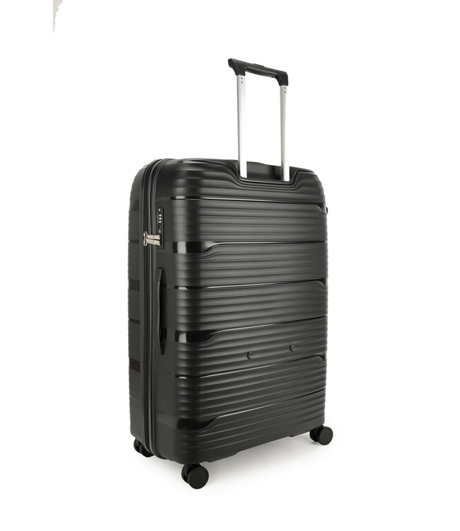 Decent Explorer Grote koffer Zwart 77X52,5X29,5 CM