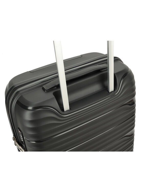 Decent Explorer Handbagage koffer Zwart 55X37,5X23 CM