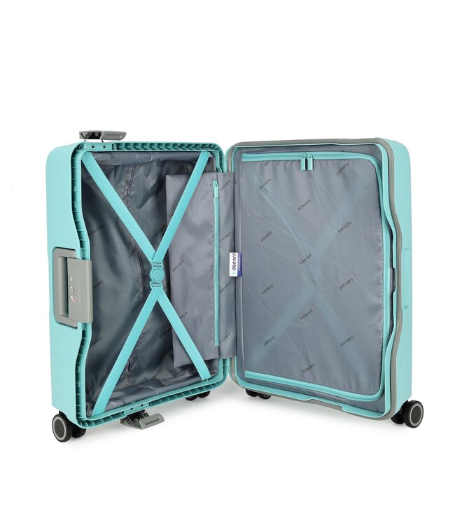 Decent On Tour Handbagage koffer Blauw 55X40X20 CM