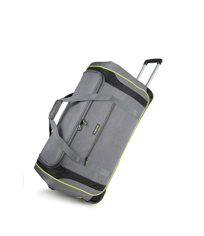 Decent Flexplus Wieltas Grijs/lemon groen 75X34X36 CM