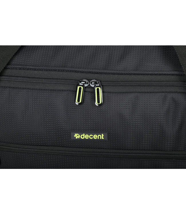 Decent Flexplus Wieltas Zwart/lemon groen 75X34X36 CM