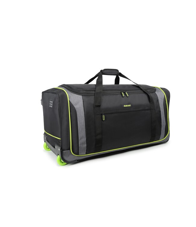 Decent Flexplus Wieltas Zwart/lemon groen 75X34X36 CM