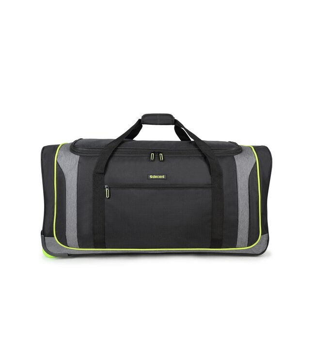 Decent Flexplus Wieltas Zwart/lemon groen 75X34X36 CM