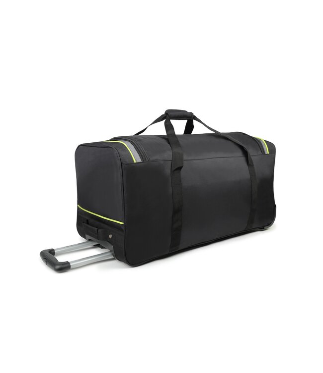 Decent Flexplus Wieltas Zwart/lemon groen 75X34X36 CM