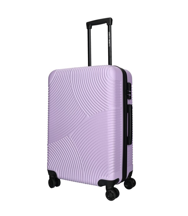 Enrico Benetti Reiskoffers Louisville Lila Kofferset 3-Delig 91, 62 en 30L