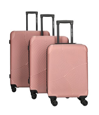 Enrico Benetti Reiskoffers Louisville Oud roze Kofferset 3-Delig 91, 62 en 30L