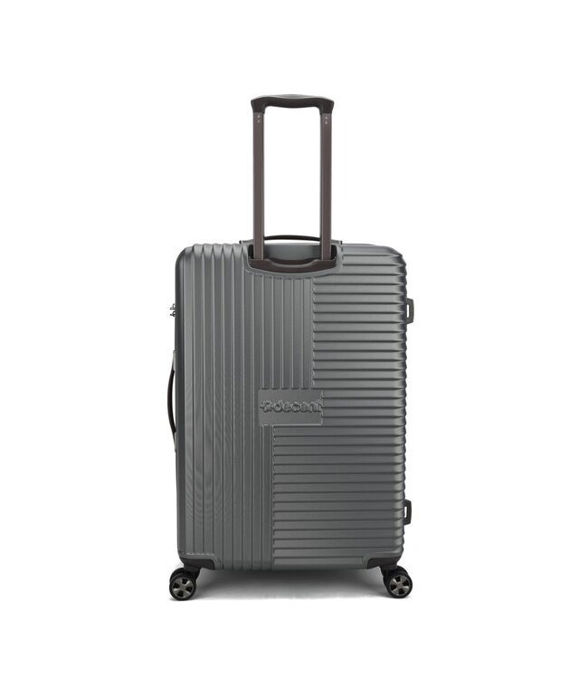 Decent Tourister Koffer Groot Grijs Inhoud 97 Liter 74x48x29cm