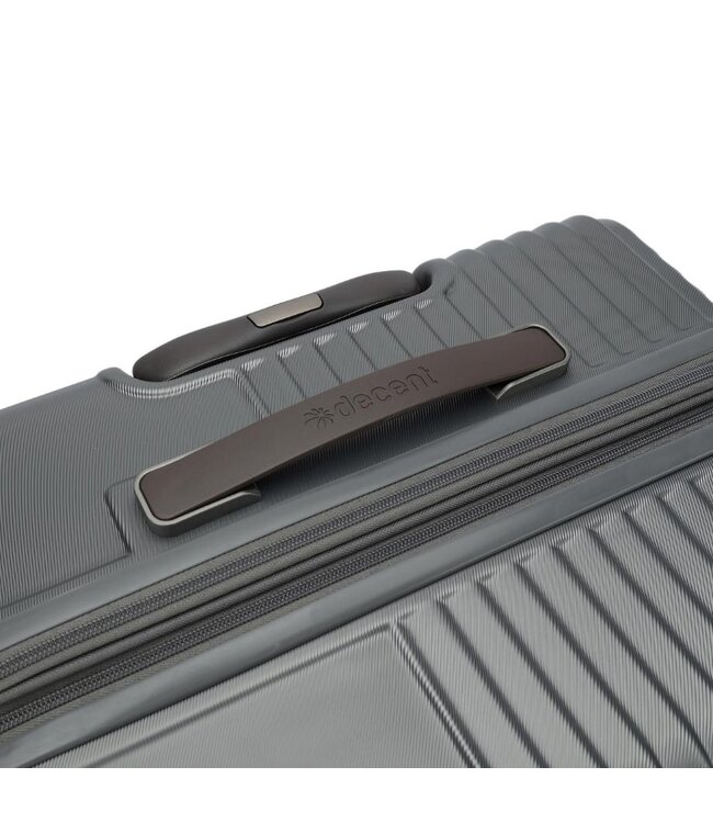 Decent Tourister Koffer Groot Grijs Inhoud 97 Liter 74x48x29cm