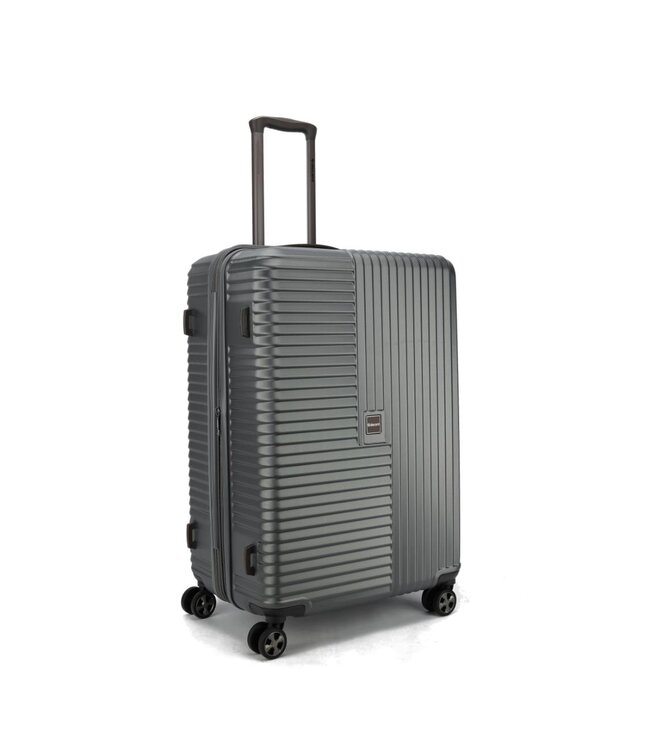 Decent Tourister Koffer Groot Grijs Inhoud 97 Liter 74x48x29cm