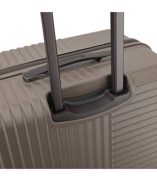Decent Tourister Koffer Groot Taupe Inhoud 97 Liter 76x47x36cm