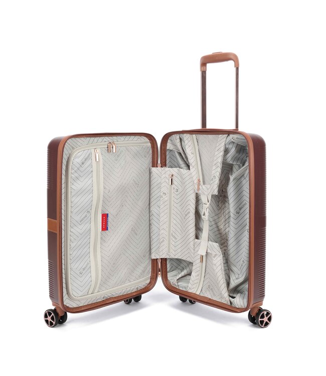 Decent Stella handbagage koffer Bruin