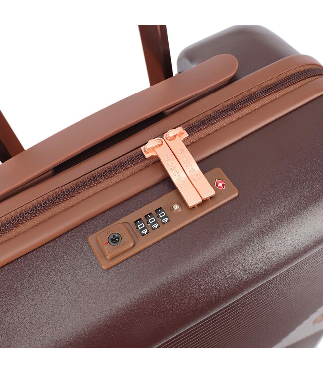 Decent Stella handbagage koffer Bruin