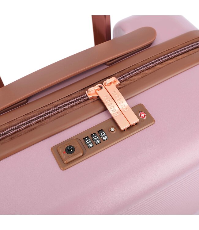 Decent Stella handbagage koffer Poederroze