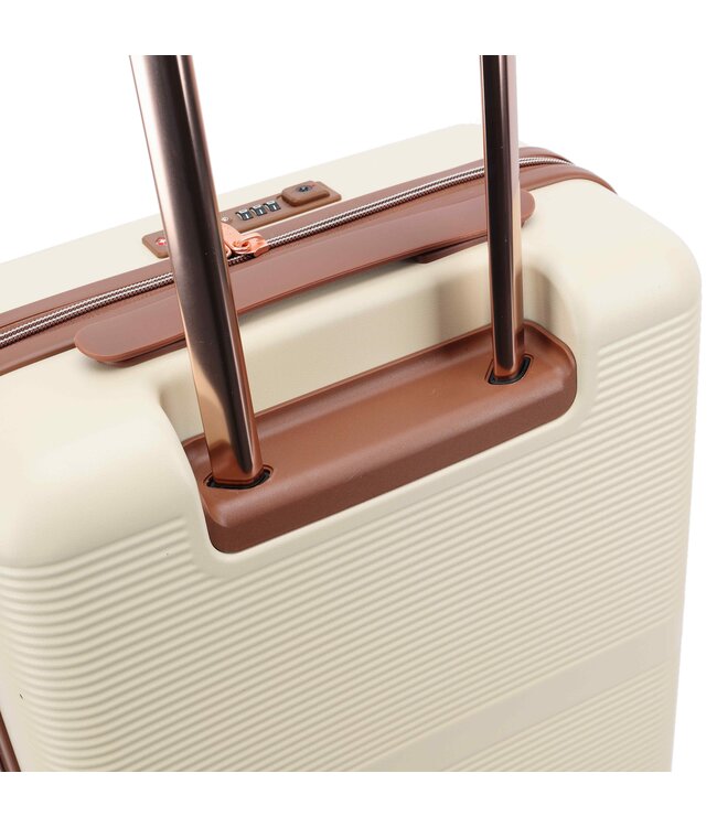 Decent Stella handbagage koffer Ivoor/gebroken wit