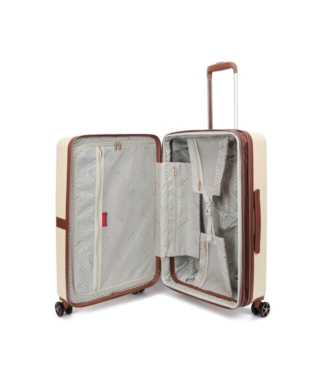 Decent Stella Medium koffer Ivoor/gebroken wit