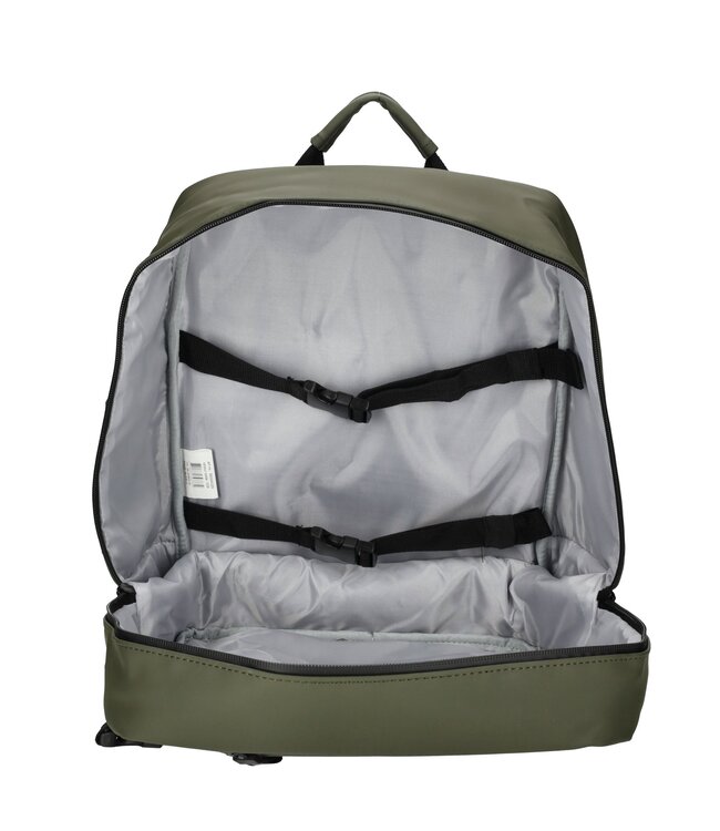 Enrico Benetti Transavia Cabin Rugzak 40x30x20cm Underseater Olijf GRATIS adreslabel, oogmasker en oordopjes